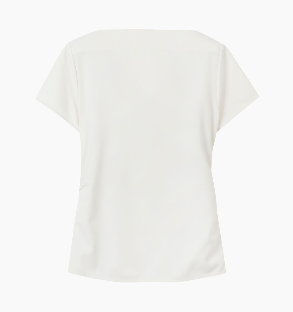White draped top - sisley k top - Blanc | Sisley K image number 2